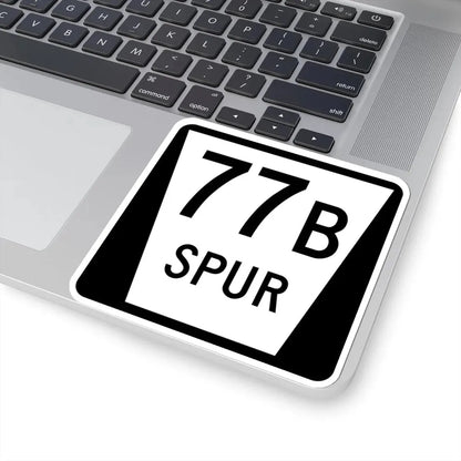 N SPUR 77B (Nebraska) (Road Sign) STICKER Vinyl Kiss-Cut Decal - The Sticker Space