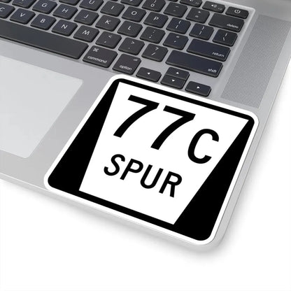 N SPUR 77C (Nebraska) (Road Sign) STICKER Vinyl Kiss-Cut Decal - The Sticker Space