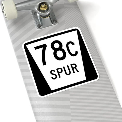 N SPUR 78C (Nebraska) (Road Sign) STICKER Vinyl Kiss-Cut Decal - The Sticker Space
