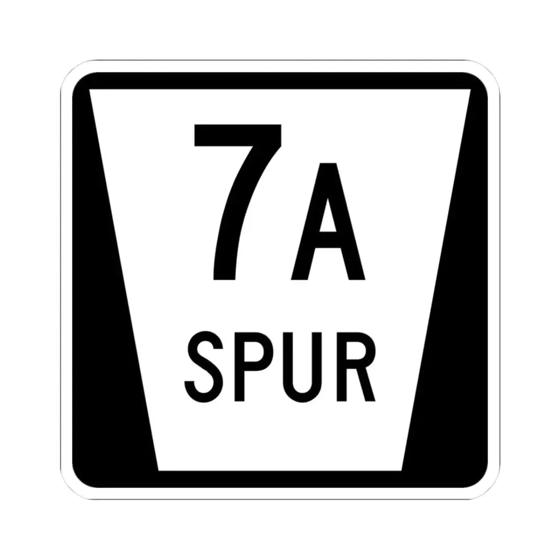 N SPUR 7A (Nebraska) (Road Sign) STICKER Vinyl Kiss-Cut Decal 3 Inch White - The Sticker Space