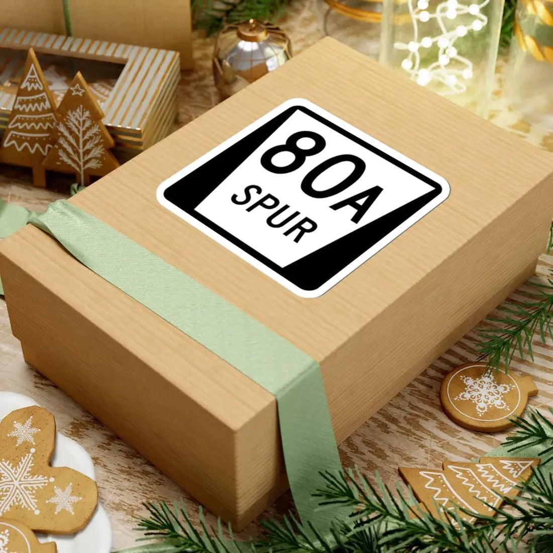 N SPUR 80A (Nebraska) (Road Sign) STICKER Vinyl Kiss-Cut Decal - The Sticker Space