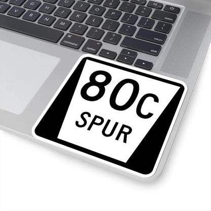 N SPUR 80C (Nebraska) (Road Sign) STICKER Vinyl Kiss-Cut Decal - The Sticker Space