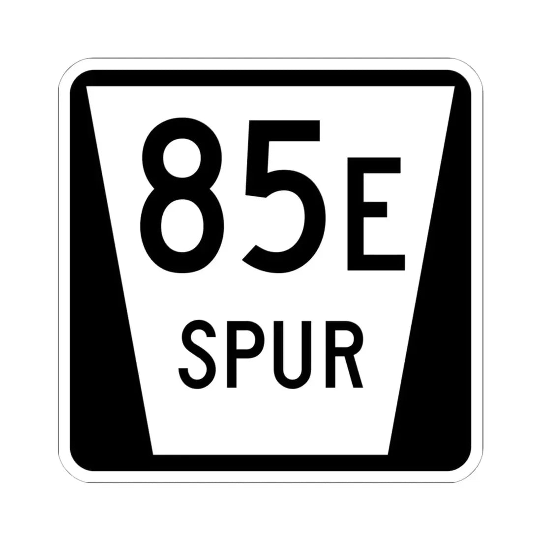 N SPUR 85E (Nebraska) (Road Sign) STICKER Vinyl Kiss-Cut Decal 6 Inch White - The Sticker Space