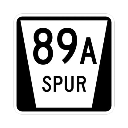 N SPUR 89A (Nebraska) (Road Sign) STICKER Vinyl Kiss-Cut Decal 3 Inch White - The Sticker Space