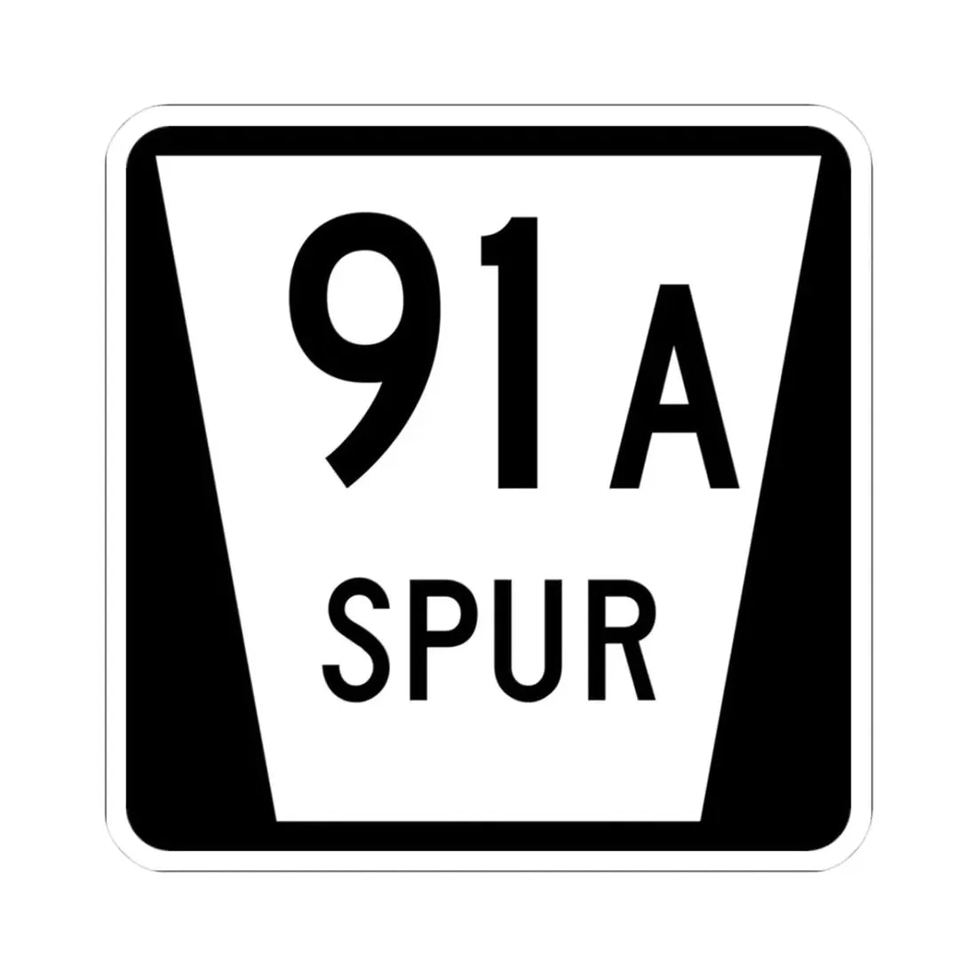 N SPUR 91A (Nebraska) (Road Sign) STICKER Vinyl Kiss-Cut Decal 3 Inch White - The Sticker Space