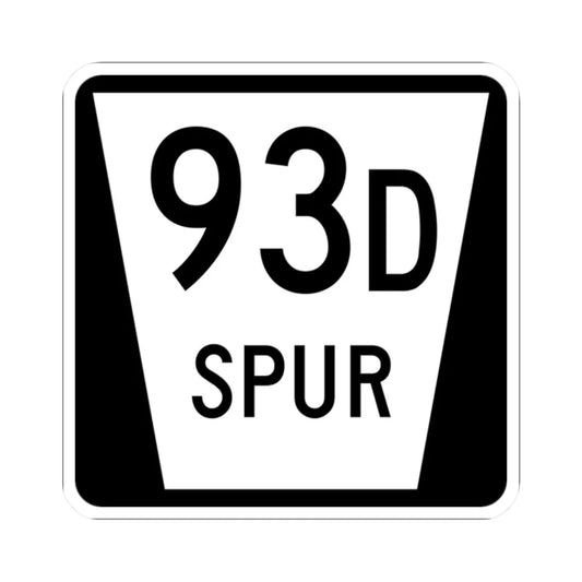 N SPUR 93D (Nebraska) (Road Sign) STICKER Vinyl Kiss-Cut Decal 2 Inch White - The Sticker Space