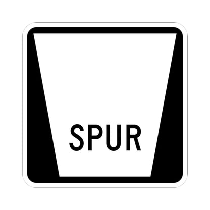 N SPUR Blank (Nebraska) (Road Sign) STICKER Vinyl Kiss-Cut Decal 3 Inch White - The Sticker Space