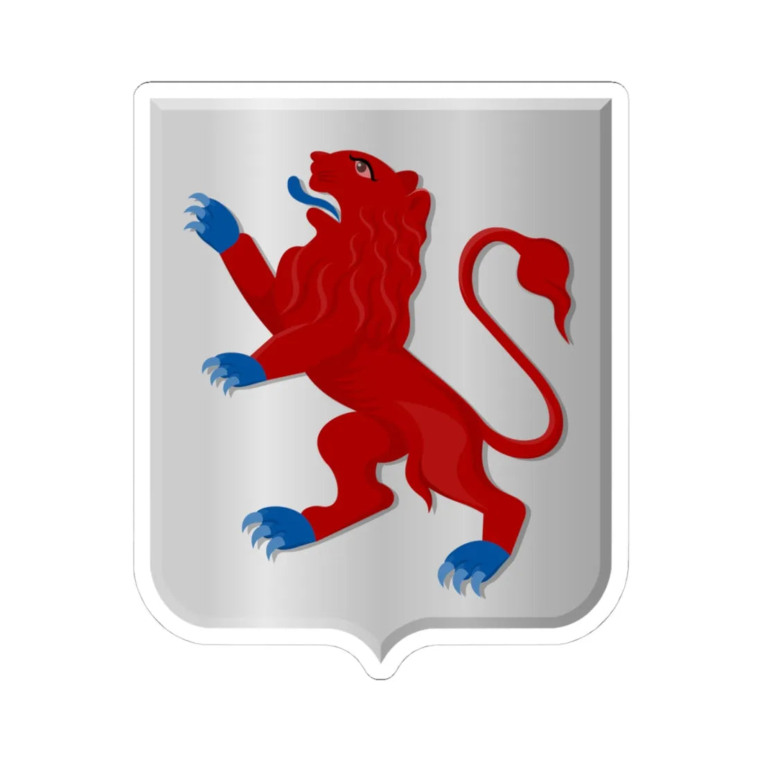 Naaldwijk wapen 1816 (Netherlands) (Coat of Arms) STICKER Vinyl Kiss-Cut Decal 4 Inch White - The Sticker Space