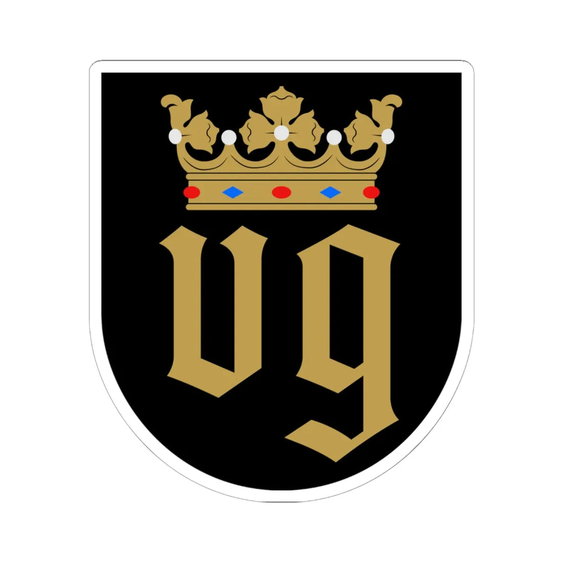 Naantali.vaakuna (Finland) (Coat of Arms) STICKER Vinyl Kiss-Cut Decal 6 Inch White - The Sticker Space