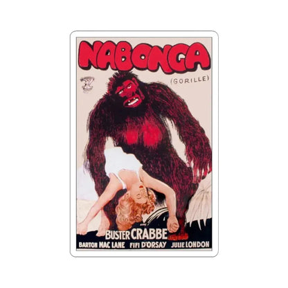 NABONGA 1943 Movie Poster - STICKER Vinyl Kiss-Cut Decal 3 Inch White - The Sticker Space