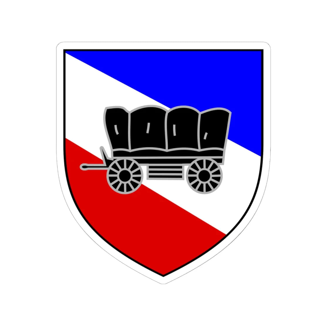 Nachschubbataillon 611 wappen (Germany) (Coat of Arms) STICKER Vinyl Kiss-Cut Decal 6 Inch White - The Sticker Space