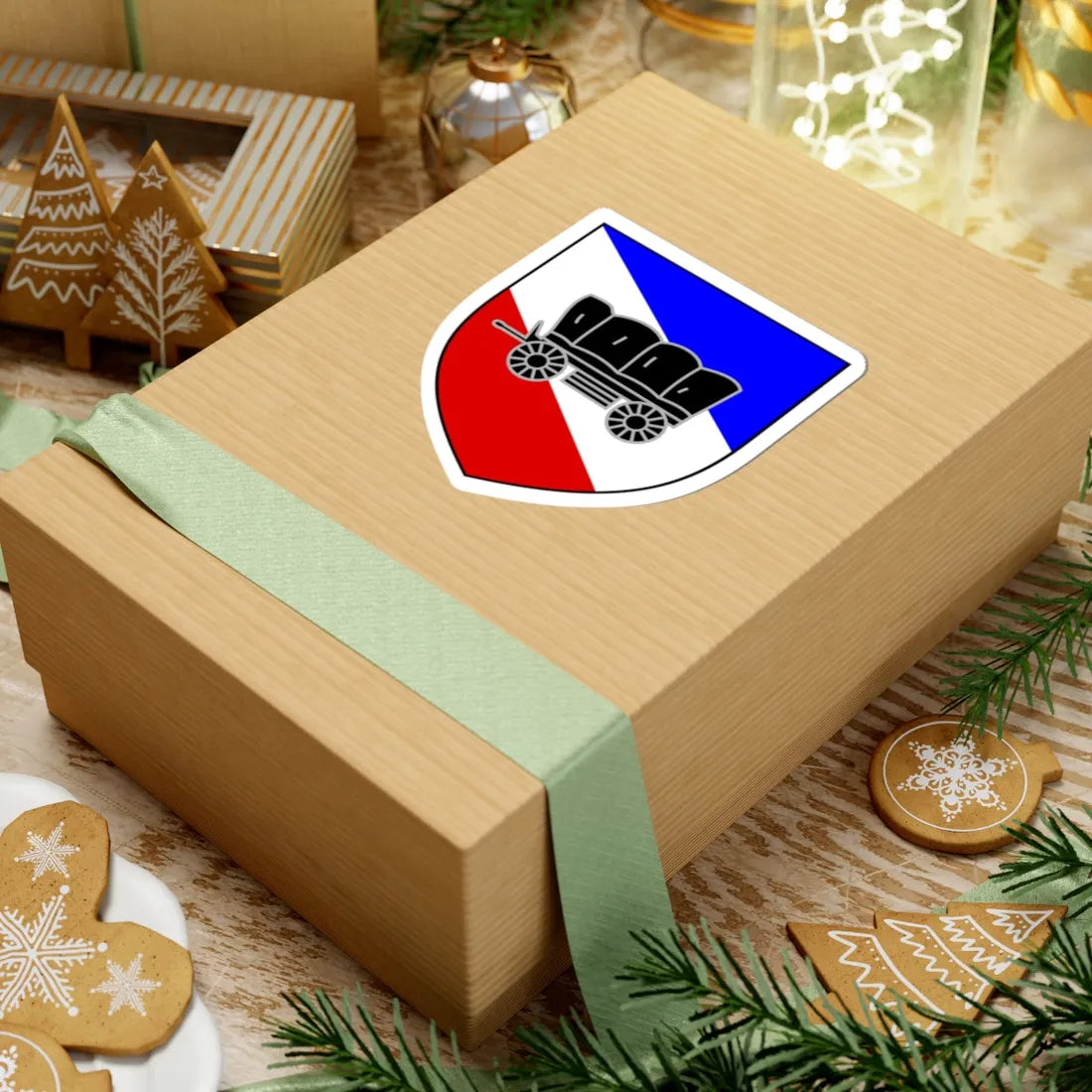 Nachschubbataillon 611 wappen (Germany) (Coat of Arms) STICKER Vinyl Kiss-Cut Decal - The Sticker Space