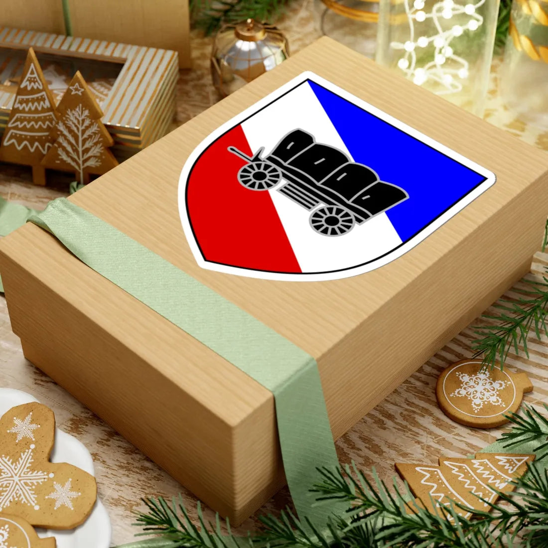 Nachschubbataillon 611 wappen (Germany) (Coat of Arms) STICKER Vinyl Kiss-Cut Decal - The Sticker Space