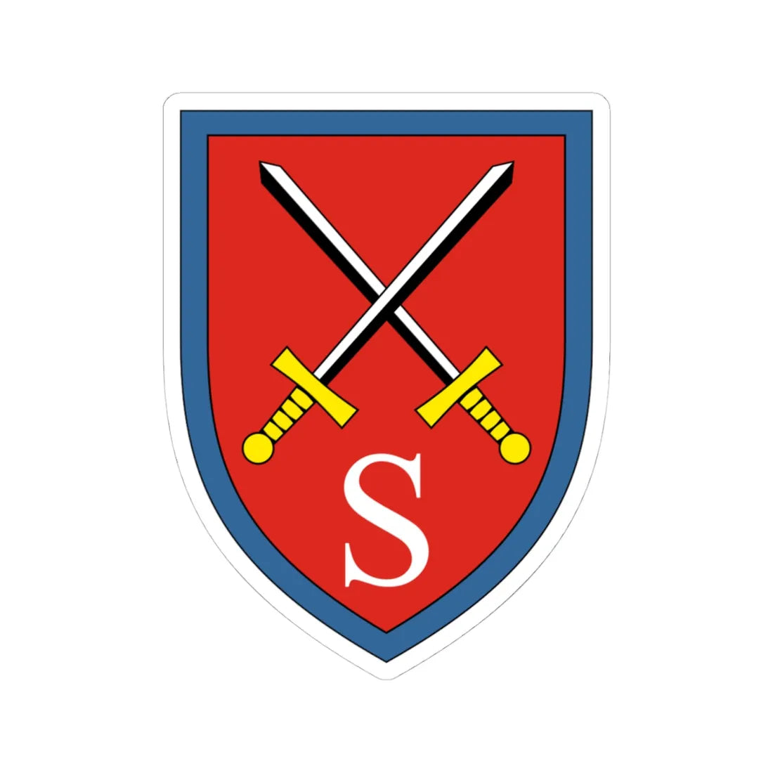 Nachschubschule des Heeres Bundeswehr (Germany) (Coat of Arms) STICKER Vinyl Kiss-Cut Decal 4 Inch White - The Sticker Space
