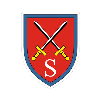Nachschubschule des Heeres Bundeswehr (Germany) (Coat of Arms) STICKER Vinyl Kiss-Cut Decal 4 Inch White - The Sticker Space