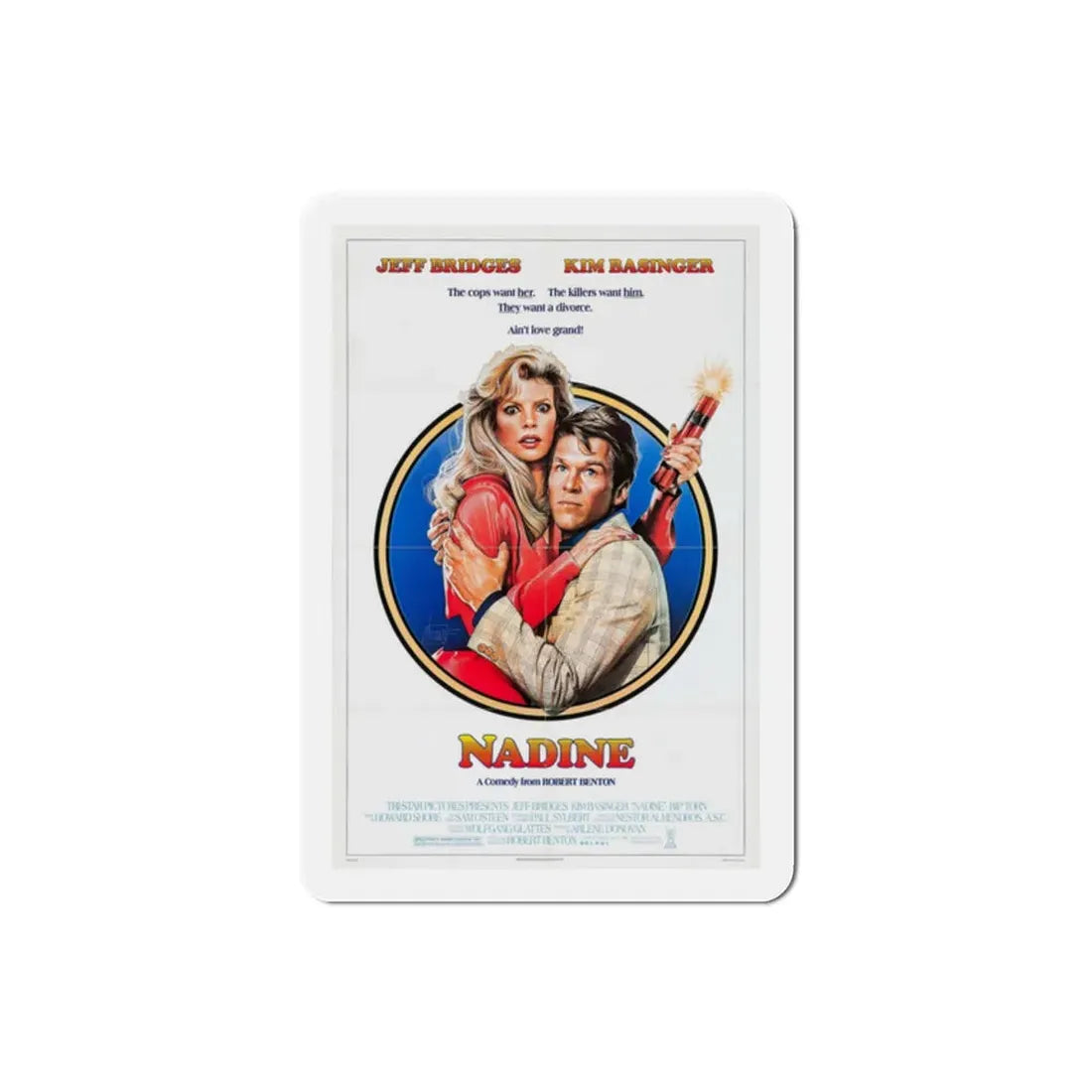 Nadine 1987 Movie Poster Refrigerator Magnet - The Sticker Space
