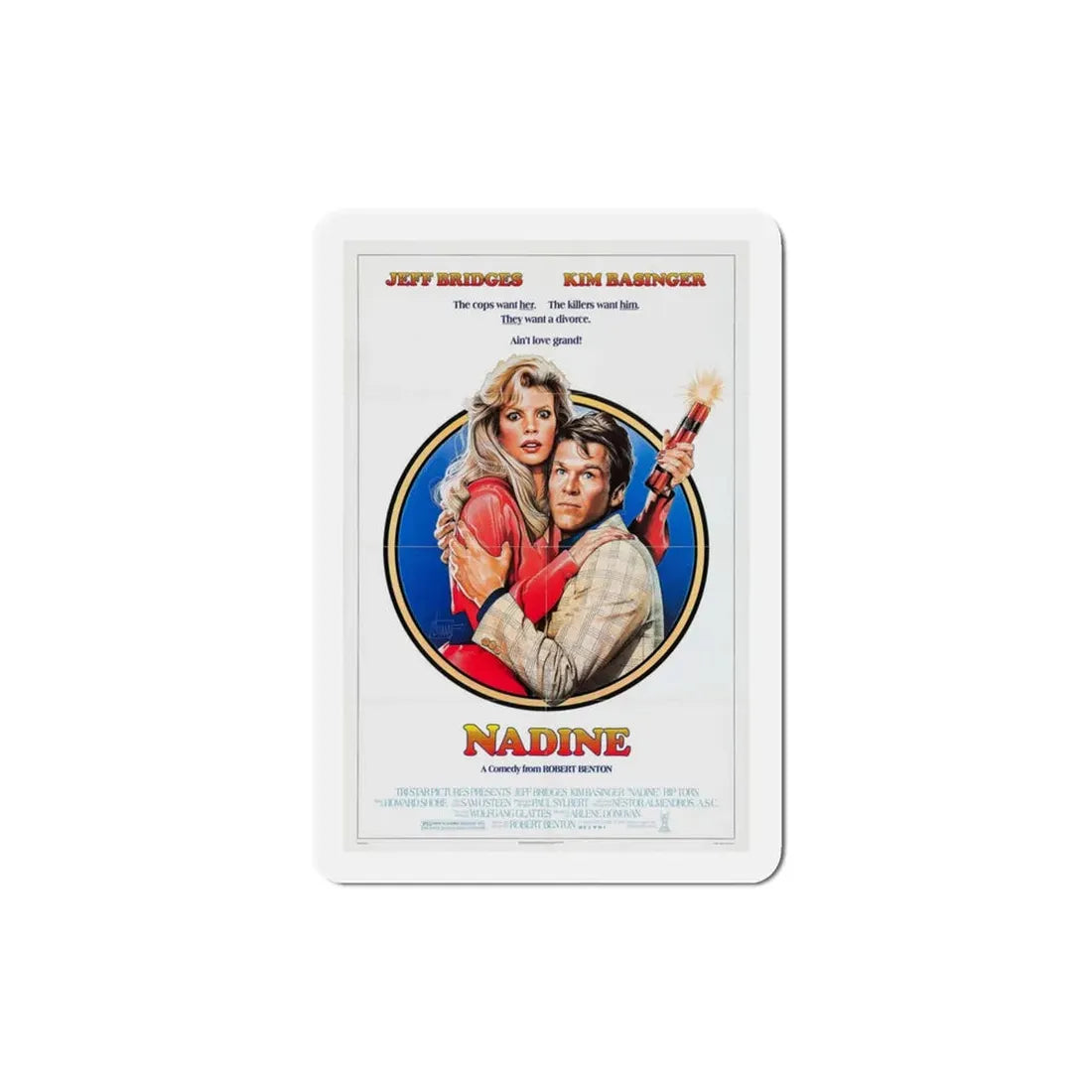 Nadine 1987 Movie Poster Refrigerator Magnet - The Sticker Space