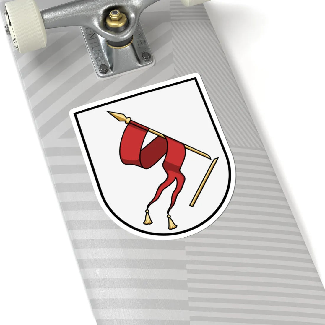 Nadvirna coat of arms escutcheon (Ukraine) (Coat of Arms) STICKER Vinyl Kiss-Cut Decal - The Sticker Space