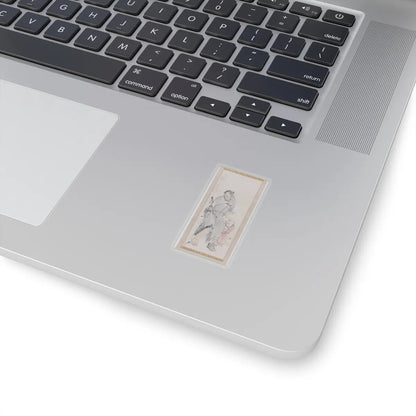 Nagasawa Rosetsu - Monkey on a Rock; Monkey Trainer with Chinese Children and Puppy - late 1790s v4 - STICKER Vinyl Kiss-Cut Decal