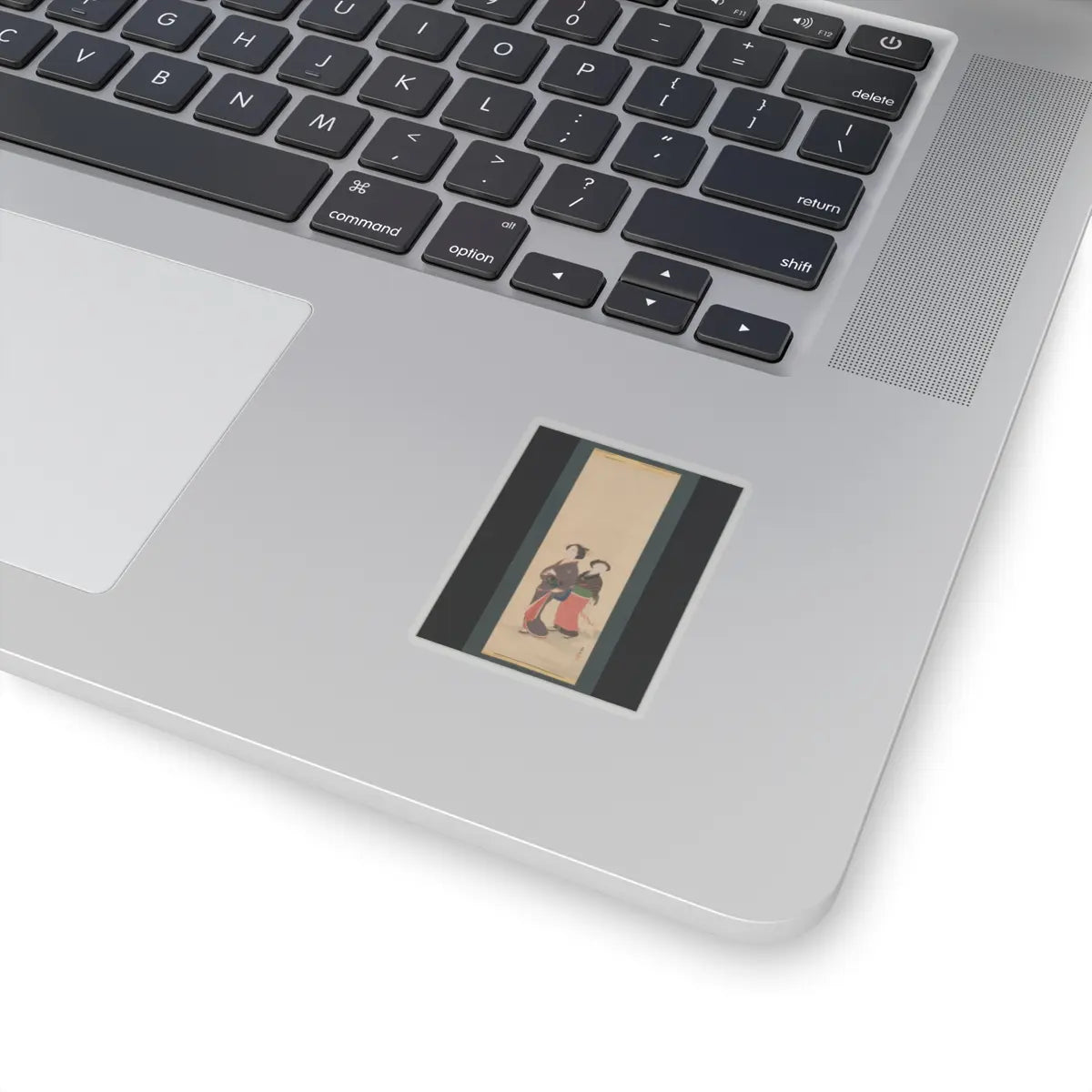 Nagasawa Rosetsu 長澤蘆雪 - Two Women and a Puppy - 1787–88 v1 - STICKER Vinyl Kiss-Cut Decal