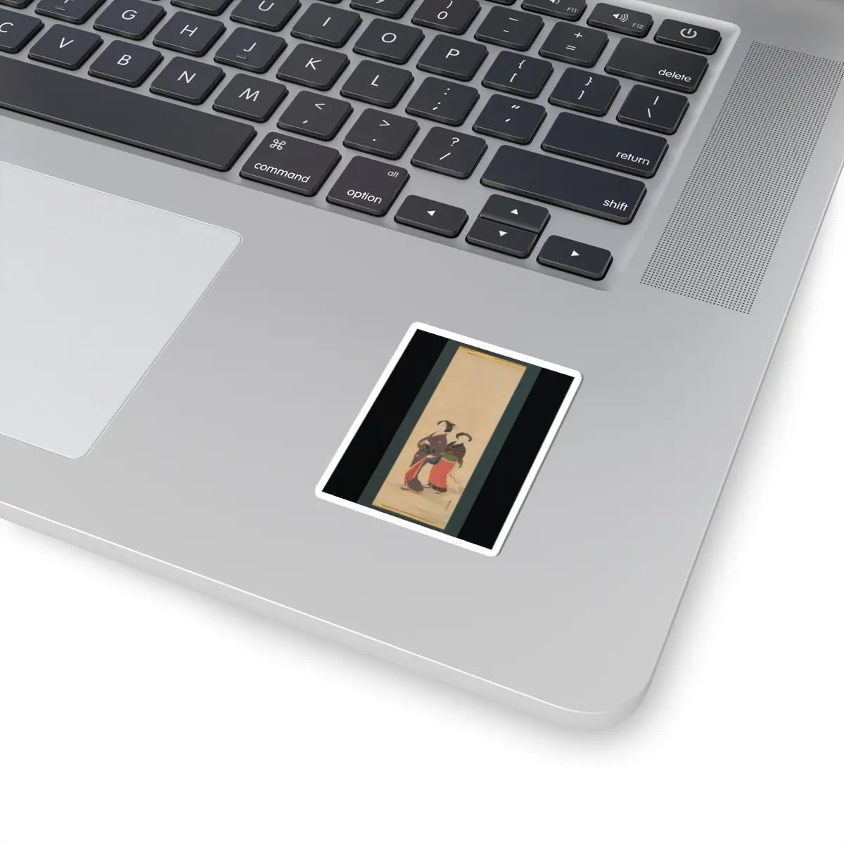 Nagasawa Rosetsu 長澤蘆雪 - Two Women and a Puppy - 1787–88 v1 - STICKER Vinyl Kiss-Cut Decal