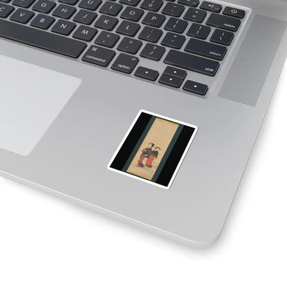 Nagasawa Rosetsu 長澤蘆雪 - Two Women and a Puppy - 1787–88 v1 - STICKER Vinyl Kiss-Cut Decal