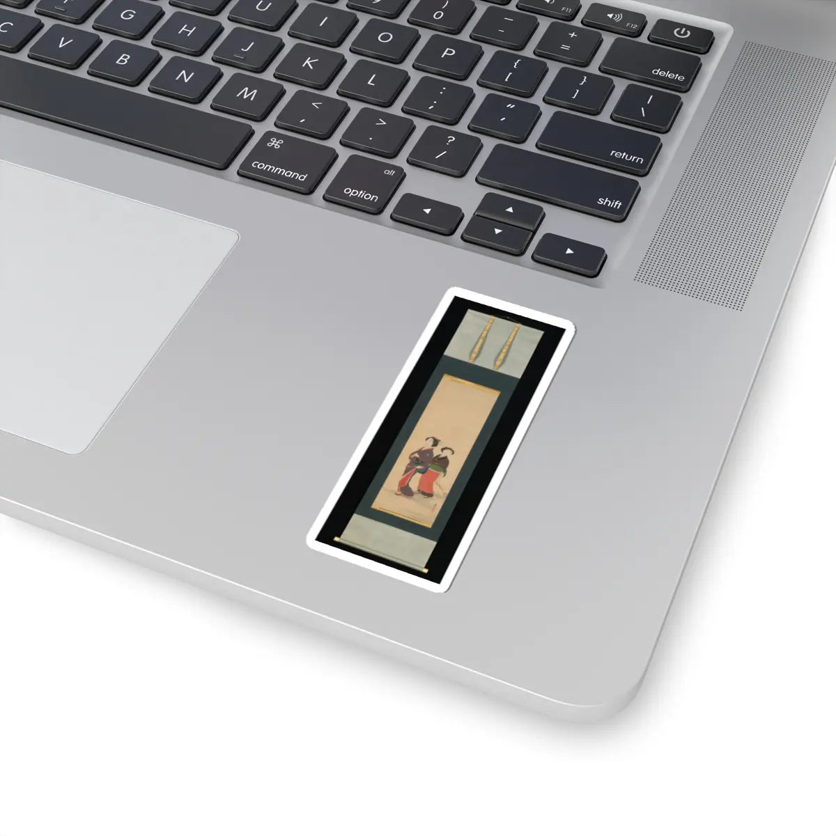 Nagasawa Rosetsu 長澤蘆雪 - Two Women and a Puppy - 1787–88 v2 - STICKER Vinyl Kiss-Cut Decal