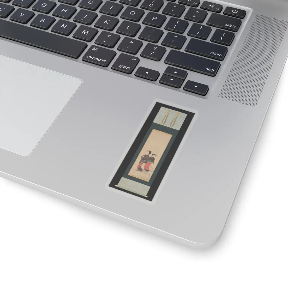 Nagasawa Rosetsu 長澤蘆雪 - Two Women and a Puppy - 1787–88 v2 - STICKER Vinyl Kiss-Cut Decal