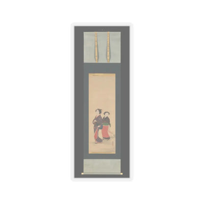 Nagasawa Rosetsu 長澤蘆雪 - Two Women and a Puppy - 1787–88 v2 - STICKER Vinyl Kiss-Cut Decal