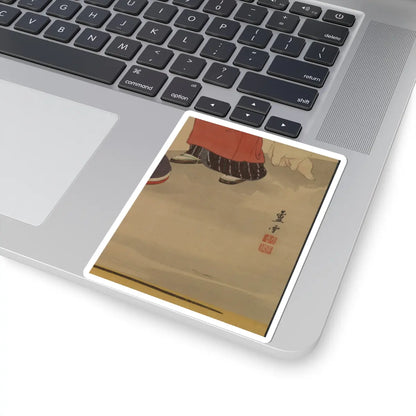 Nagasawa Rosetsu 長澤蘆雪 - Two Women and a Puppy - 1787–88 v3 - STICKER Vinyl Kiss-Cut Decal