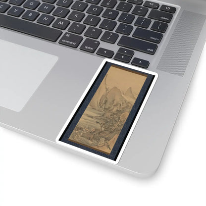 Nagasawa Roshū 長澤蘆洲 - Boat under the Moon - early 19th century v1 - STICKER Vinyl Kiss-Cut Decal