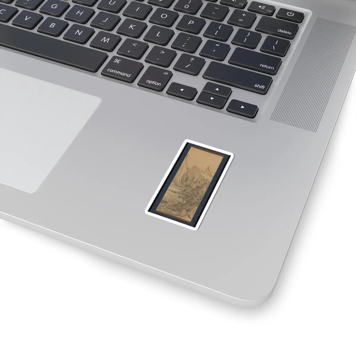 Nagasawa Roshū 長澤蘆洲 - Boat under the Moon - early 19th century v1 - STICKER Vinyl Kiss-Cut Decal