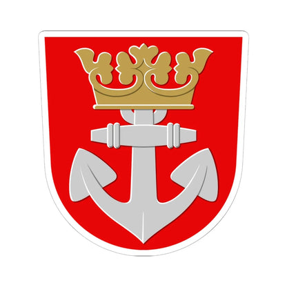 Nagu.vapen.Nauvo.vaakuna (Finland) (Coat of Arms) STICKER Vinyl Kiss-Cut Decal 6 Inch White - The Sticker Space