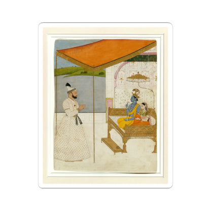 Nainsukh - Raja Balwant Singh’s Vision of Krishna and Radha - ca. 1745–50 v1 - STICKER Vinyl Kiss-Cut Decal