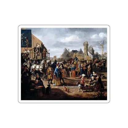 NAIVEU, Matthijs - Carnival Scene (Artwork) STICKER Vinyl Die-Cut Decal White Die-Cut 4 Inch - The Sticker Space