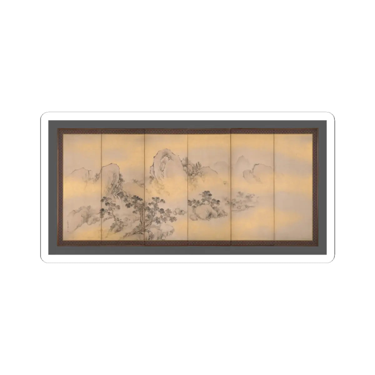Nakabayashi Chikkei - Summer and Autumn Landscapes - mid-19th century v2 - STICKER Vinyl Kiss-Cut Decal
