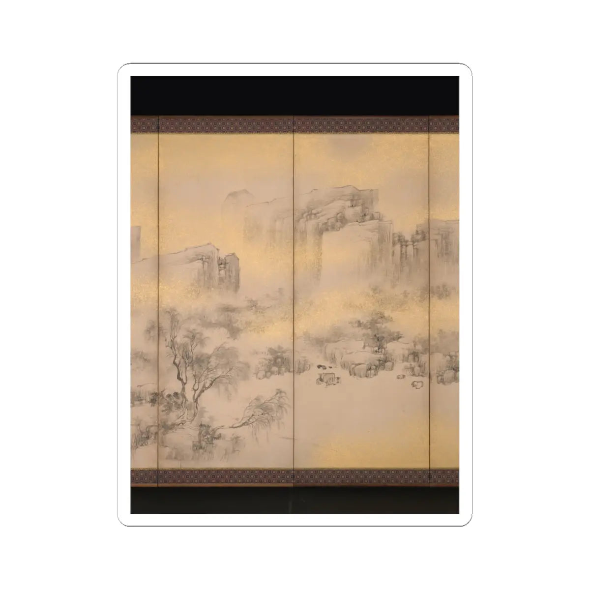 Nakabayashi Chikkei - Summer and Autumn Landscapes - mid-19th century v4 - STICKER Vinyl Kiss-Cut Decal