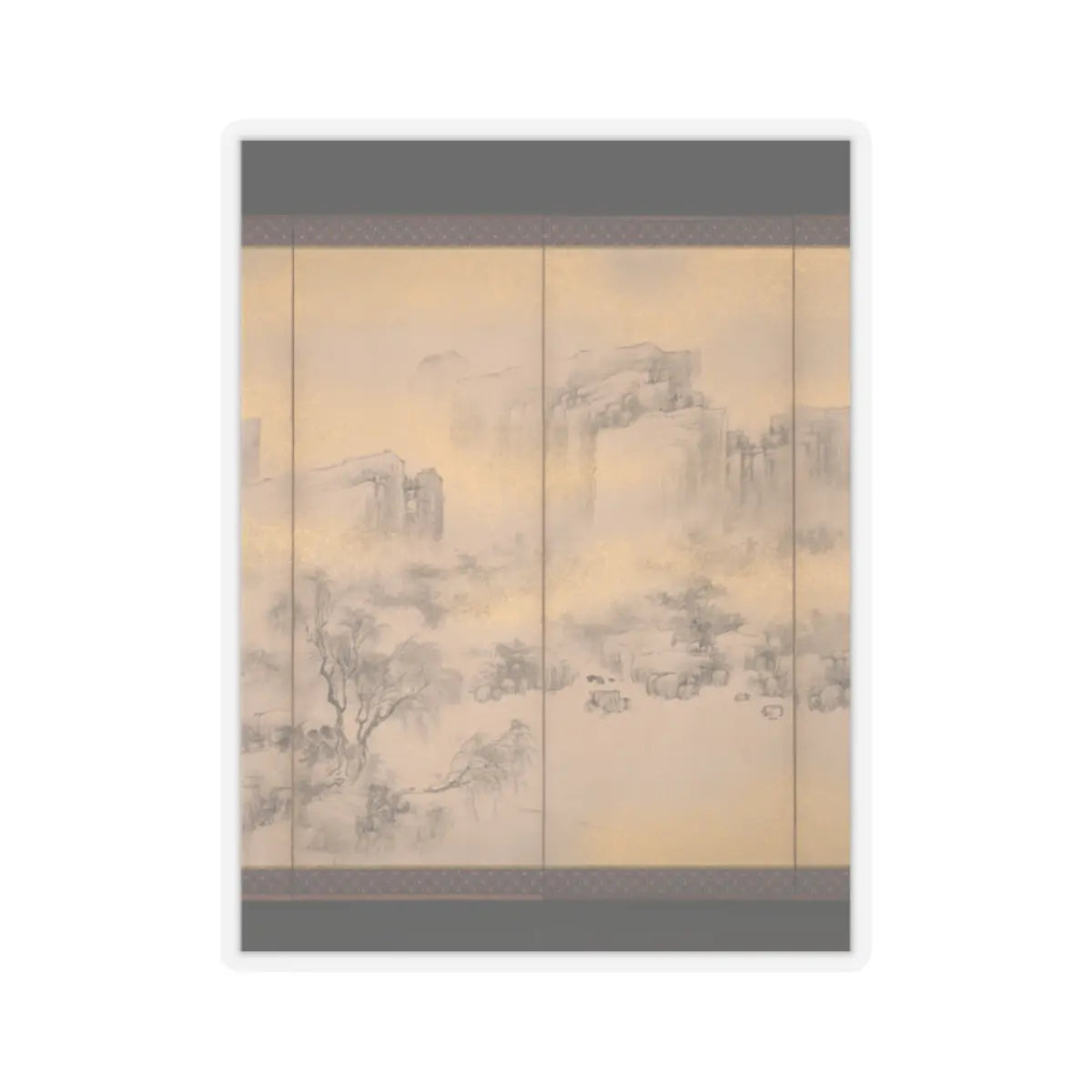 Nakabayashi Chikkei - Summer and Autumn Landscapes - mid-19th century v4 - STICKER Vinyl Kiss-Cut Decal