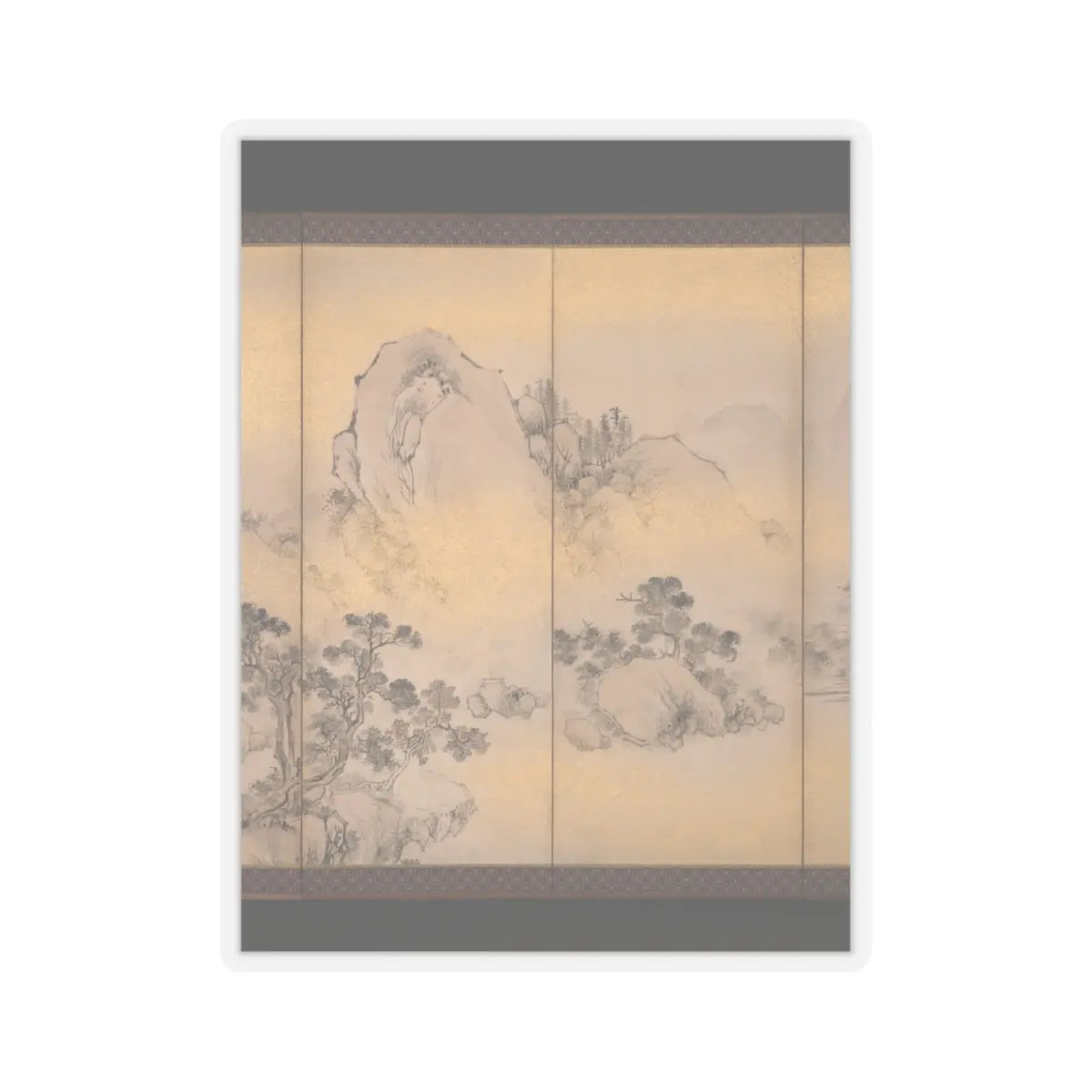 Nakabayashi Chikkei - Summer and Autumn Landscapes - mid-19th century v7 - STICKER Vinyl Kiss-Cut Decal