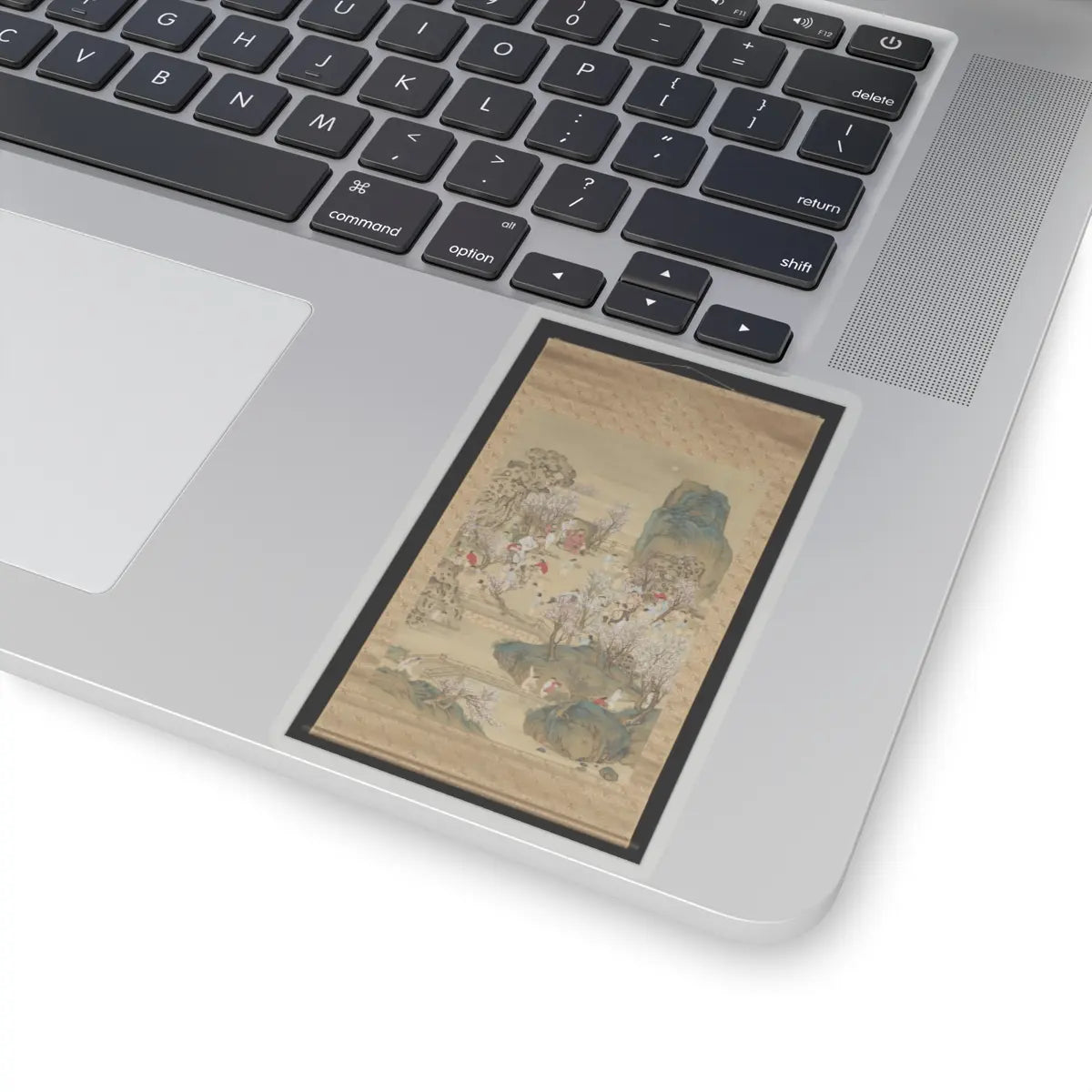 Nakabayashi Chikutō - Fragrant Garden under a Hazy Moon - 1843 v2 - STICKER Vinyl Kiss-Cut Decal