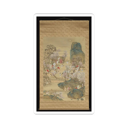 Nakabayashi Chikutō - Fragrant Garden under a Hazy Moon - 1843 v2 - STICKER Vinyl Kiss-Cut Decal