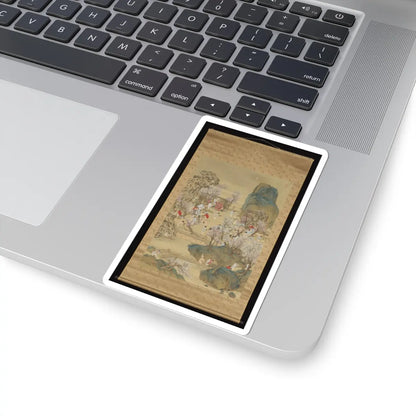 Nakabayashi Chikutō - Fragrant Garden under a Hazy Moon - 1843 v2 - STICKER Vinyl Kiss-Cut Decal