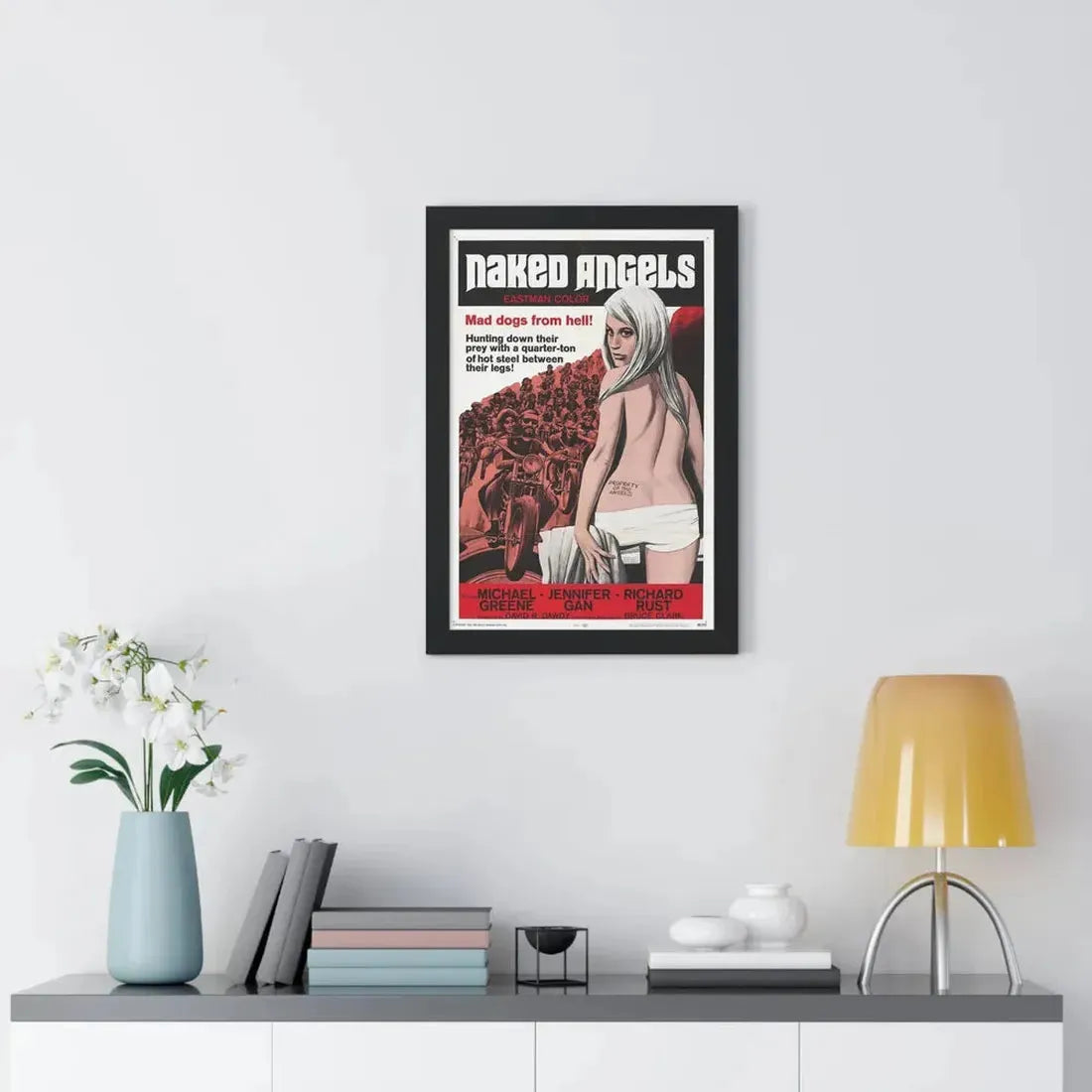 NAKED ANGELS 1969 - Framed Movie Poster - The Sticker Space