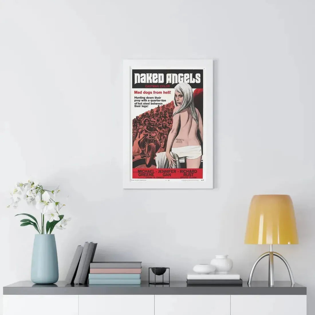 NAKED ANGELS 1969 - Framed Movie Poster - The Sticker Space