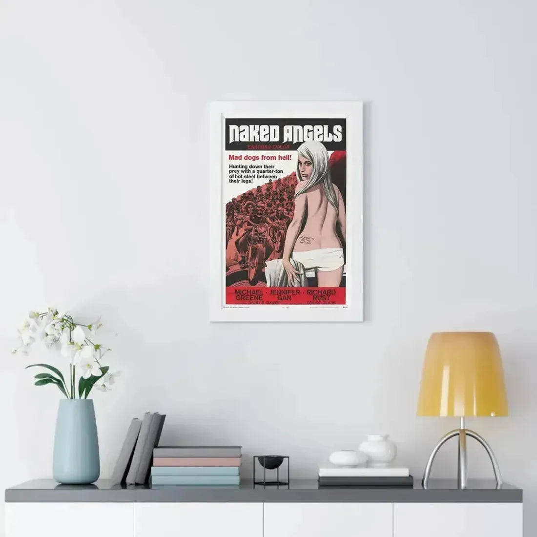 NAKED ANGELS 1969 - Framed Movie Poster - The Sticker Space