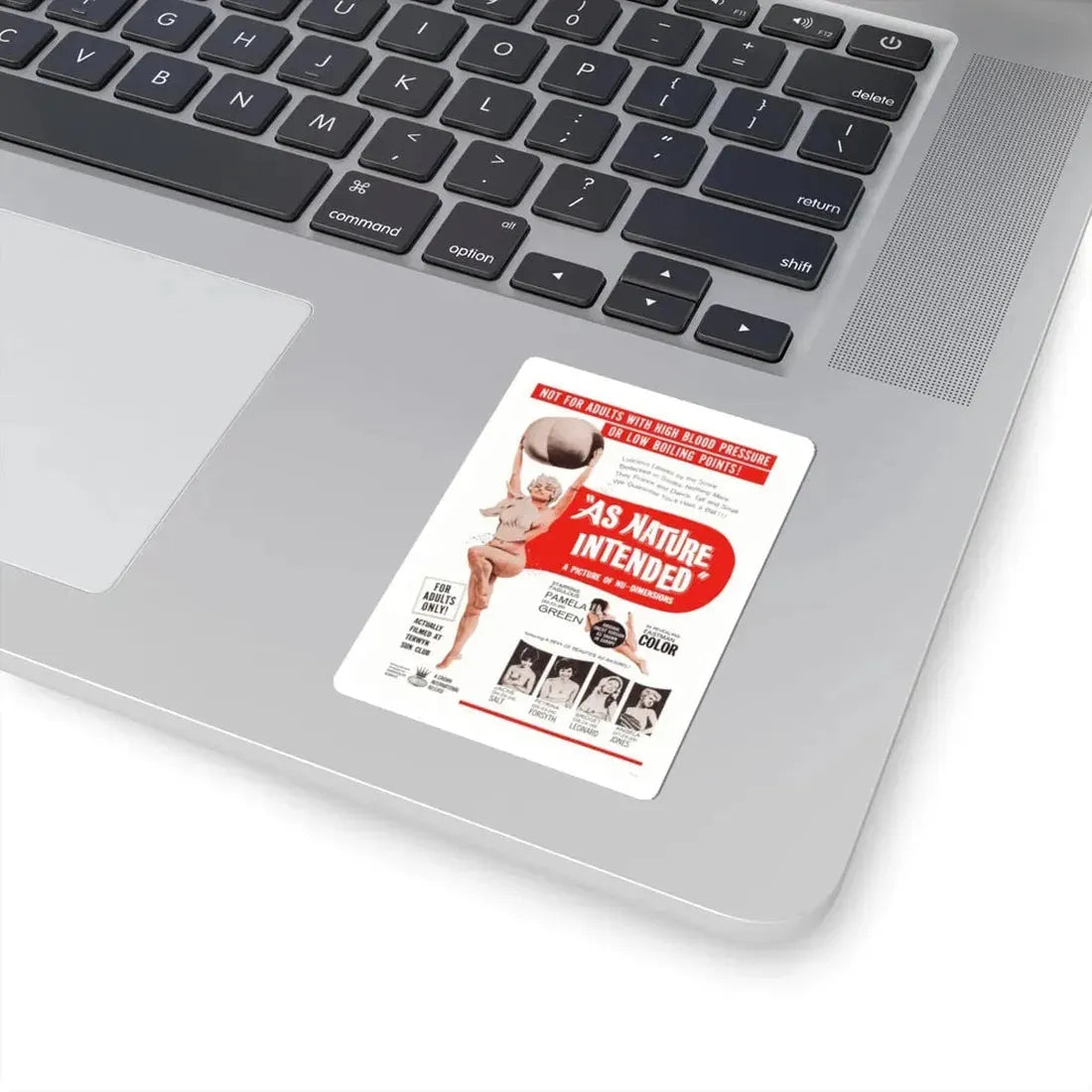 NAKED AS NATURE INTENDED 1961 Movie Poster - STICKER Vinyl Kiss-Cut Decal - The Sticker Space