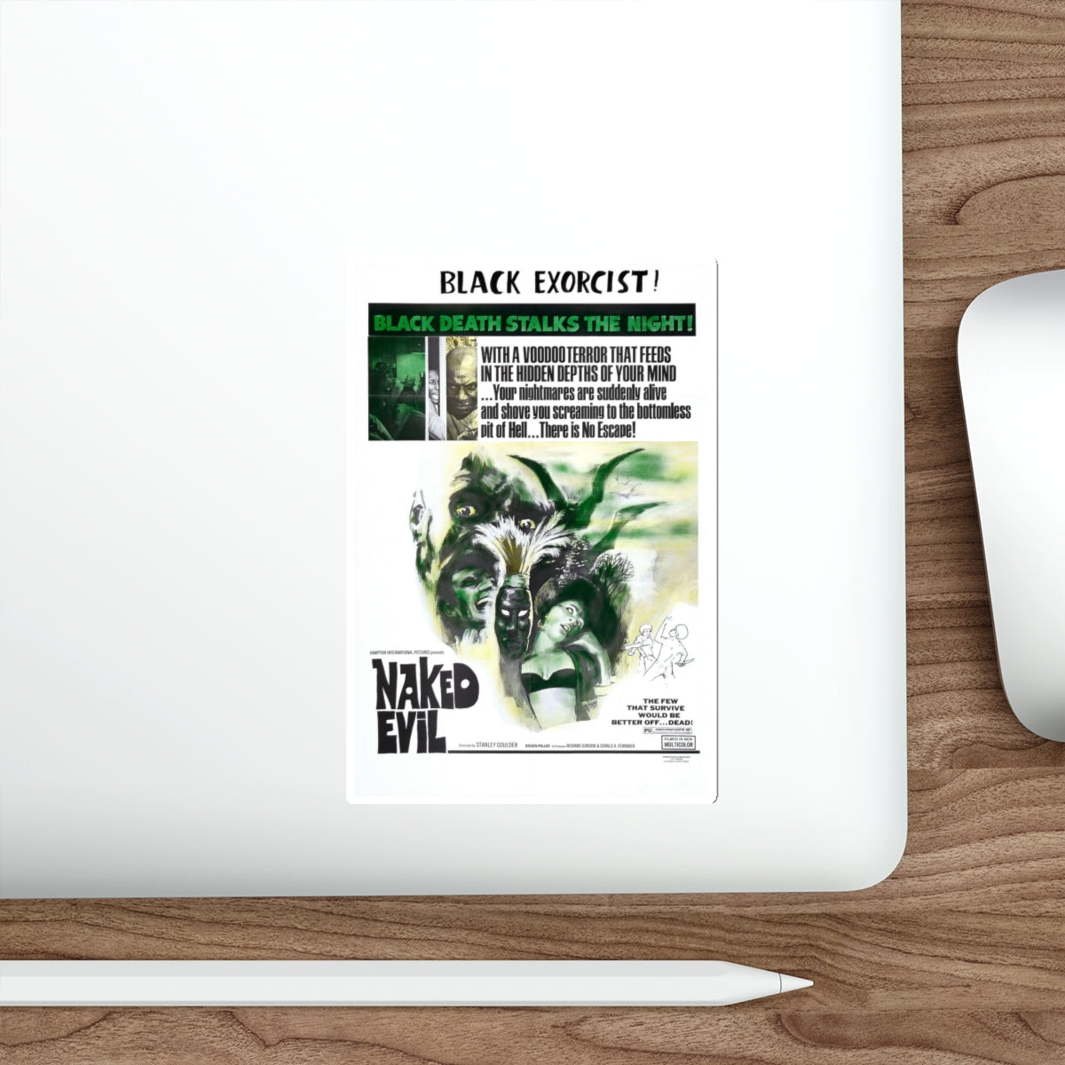 NAKED EVIL 1966 Movie Poster STICKER Vinyl Die-Cut Decal-The Sticker Space