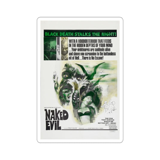 Naked Evil 1973 Movie Poster STICKER Vinyl Die-Cut Decal-6 Inch-The Sticker Space