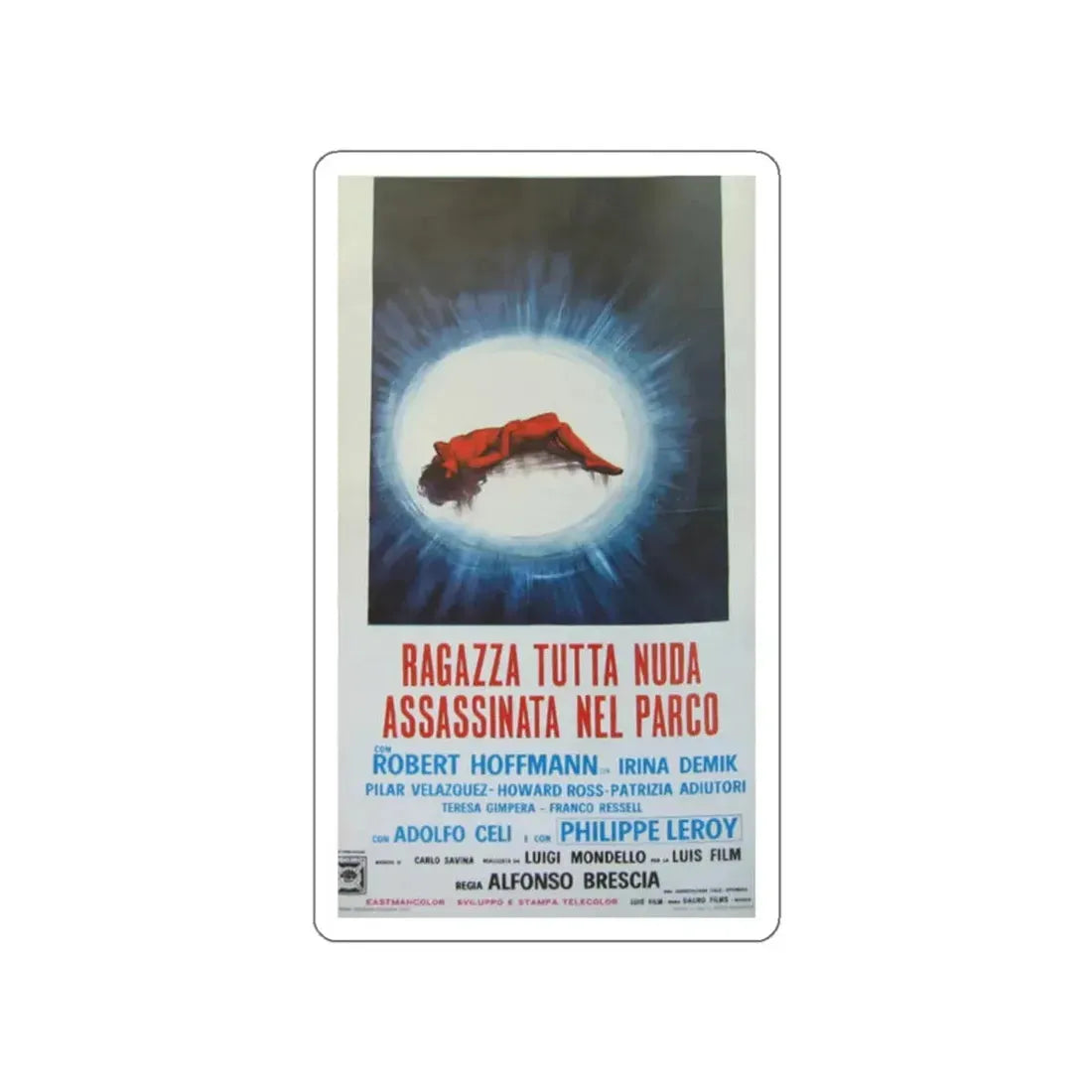 NAKED GIRL KILLED IN THE PARK 1972 Movie Poster STICKER Vinyl Die-Cut Decal - The Sticker Space