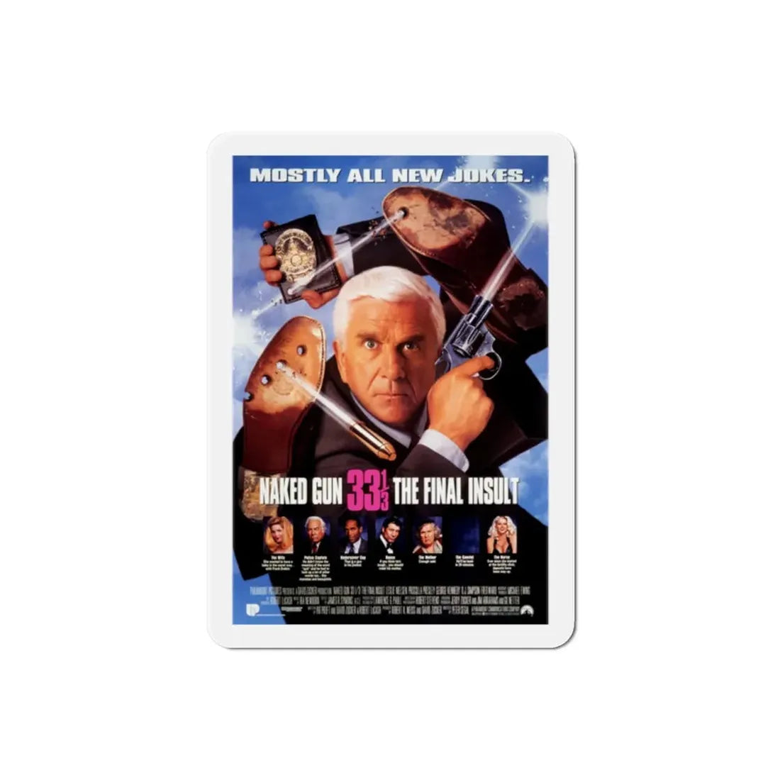 Naked Gun 33 1 3 The Final Insult 1994 2 Movie Poster Refrigerator Magnet - The Sticker Space